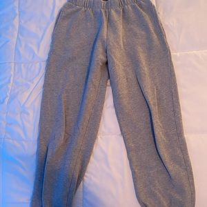 Brandy Melville Light Grey Rose Sweatpants